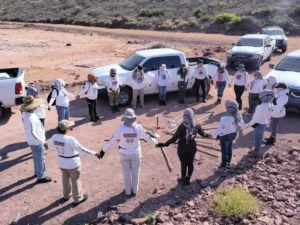 Guerreras Buscadoras localizan restos humanos en Guaymas.