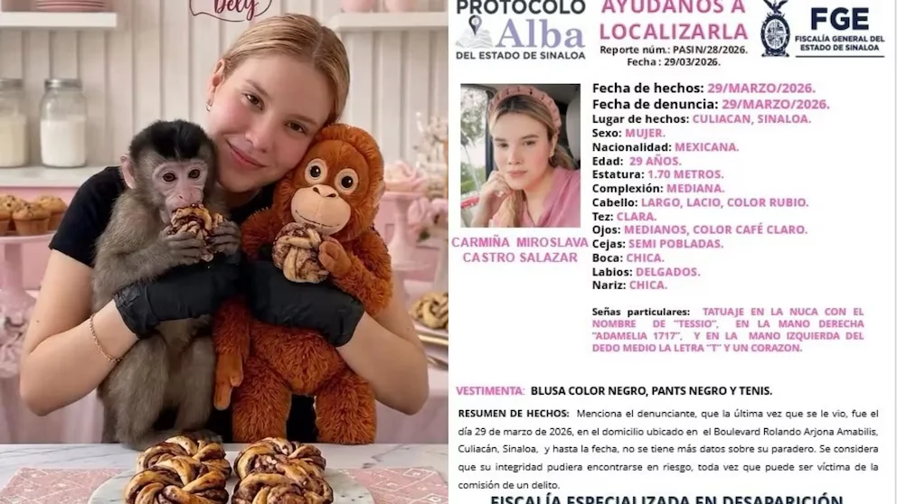 Reportan secuestro de Carmiña Castro.