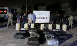 Marina decomisa 650 kilos de cocaína en Michoacán.