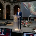 La soberanía como distractor de otras crisis en el país en el discurso de Sheinbaum. (Imagen generado con IA)