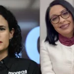 Luisa María Alcalde y Esthela Damían.