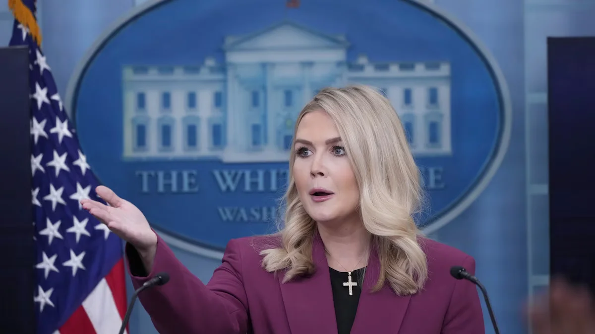 Karoline Leavitt, vocera de la Casa Blanca.