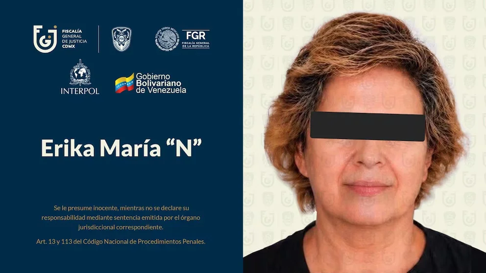 Erika N, la suegra asesina, fue detenida en Venezuela.