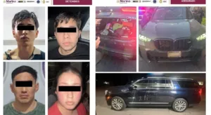 Los multihomicidas y parte de su botín.