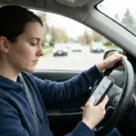 Suben multas por manejar y hablar por celular.