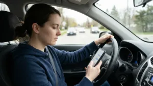 Suben multas por manejar y hablar por celular.