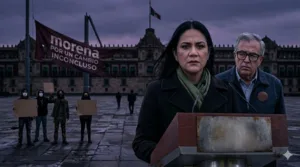 Ariadna Montiel y el oscuro futuro de Morena. (Imagen creada con IA en Gemini)