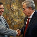Héctor Melesio Cuén y Rubén Rocha Moya en los tiempos en que eran amigos.