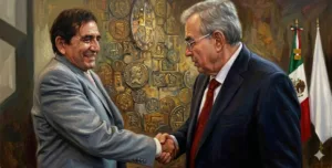 Héctor Melesio Cuén y Rubén Rocha Moya en los tiempos en que eran amigos.