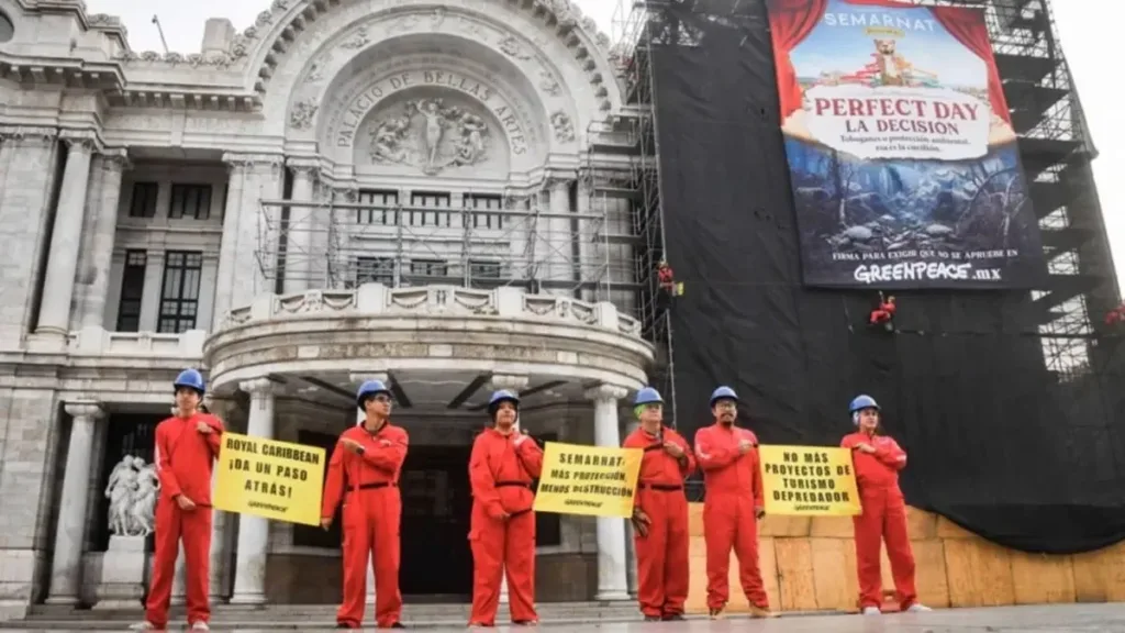 Las protestas contra el proyecto de Royal Caribbean en Yucatán.