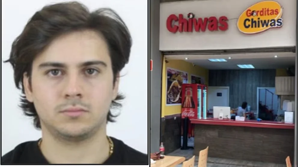 Rodrigo Alarcón Palomares y un restaurante sancionado, llamado "Gorditas Chiwas" como parte de esta red.