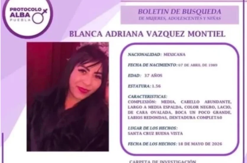 Encuentran restos que presumen son los de Blanca Adriana, desaparecida en clínica de Puebla.