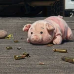 Aparece cerdito rosa en ejecución de Tecate, Baja California.
