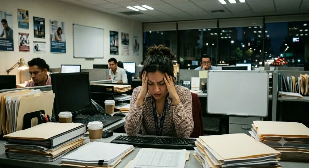 El estrés laboral en México es altísimo.