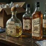 Imagen creada con IA de Gemini en torno a tequila adulterado en remate.