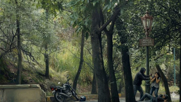 Revelan modus operandi para asaltar en el Bosque de Chapultepec. (Ilustración generada con IA en Gemini)