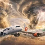 Turbulencia en el aire para Viva Aerobus y Volaris. (Imagen creada con IA en Gemini)