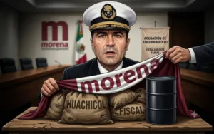 Vicealmirante Fernando Farías denuncia encubrimiento del huachicol fiscal en Morena.