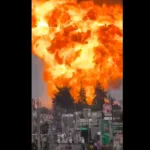 Impresionante el momento de la explosión en Puebla.