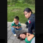 Policías de Cholulua, Puebla, agreden a mujer frente a sus hijos.