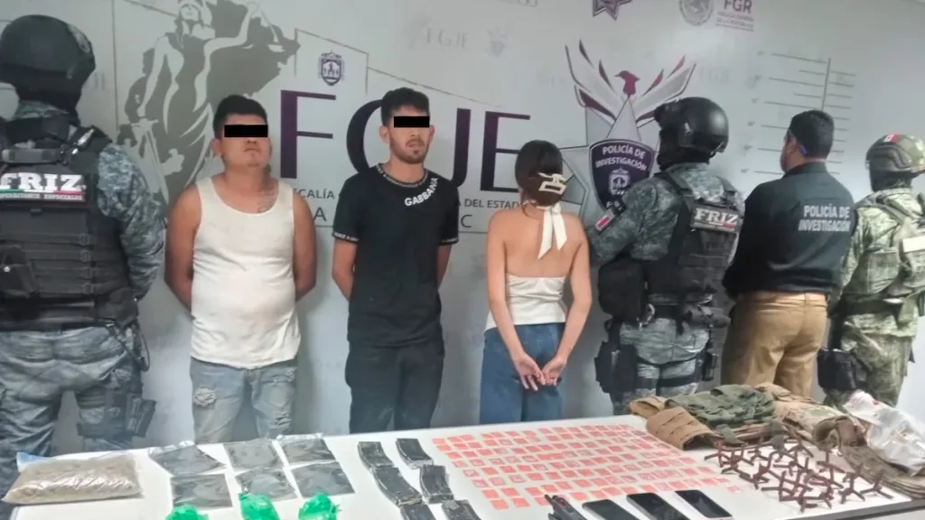 Tres de los cinco detenidos hasta el momento en Zacatecas por la masacre.