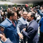 El zafarrancho entre diputados en el Senado.