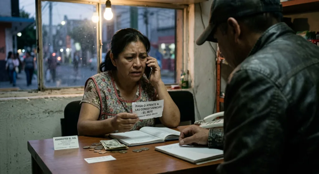 Extorsión se dispara en México, según cifras oficiales. (Imagen creada con IA en Gemini)
