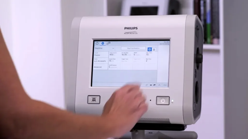 FDA de Estados Unidos emite alerta sobre los ventiladores de la gama Trilogy Evo de Philips.
