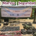 Decomiso de arsenal en Concordia, Sinaloa.