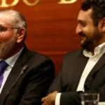 Adán Augusto López y Andy López Beltrán.