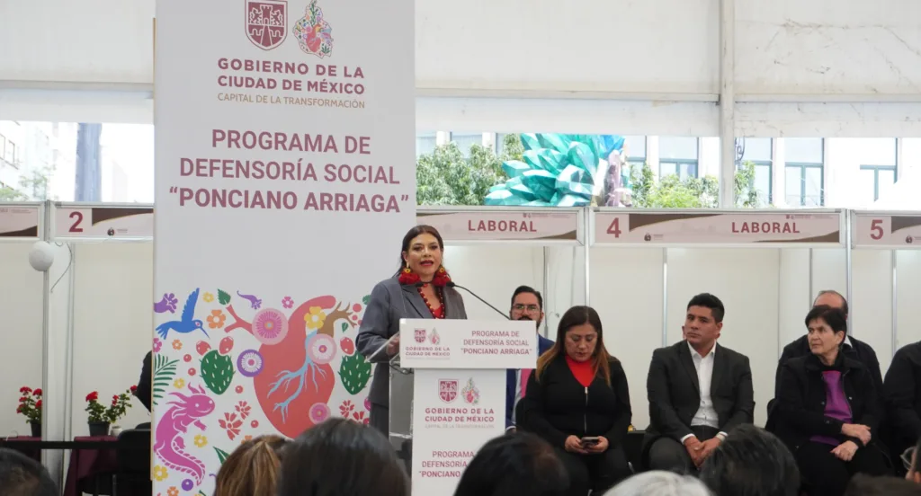 Clara Brugada inaguró la defensoría pública gratuita "Ponciano Arriaga".