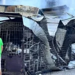 Mercado de Acapulco se incendia nuevamente.