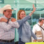 David Monreal y su excuñada Verónica Díaz.