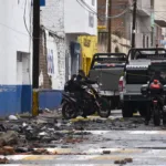 Daños tras la explosión en comandancia de policía en Ojocaliente, Zacatecas.