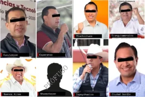 Siete alcaldes detenidos en Puebla.