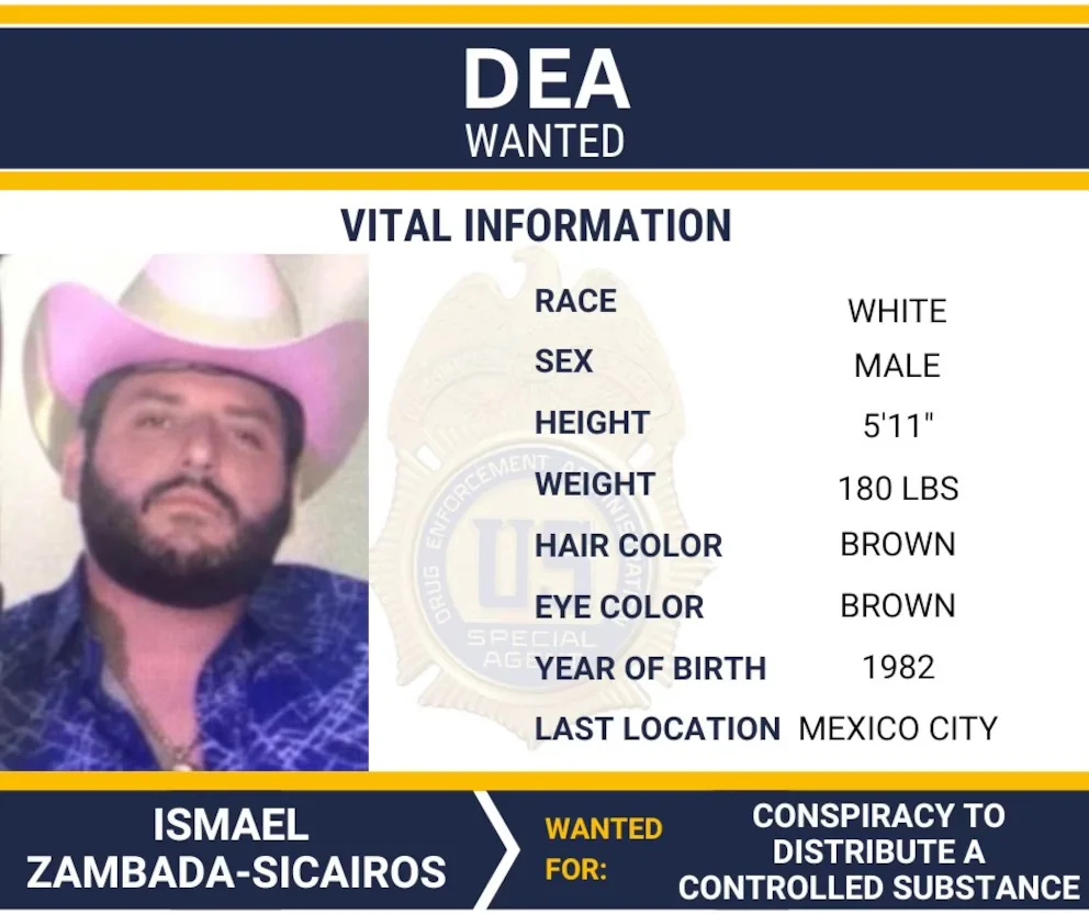 La DEA actualizó la ficha de búsqueda de El Mayito Flaco.