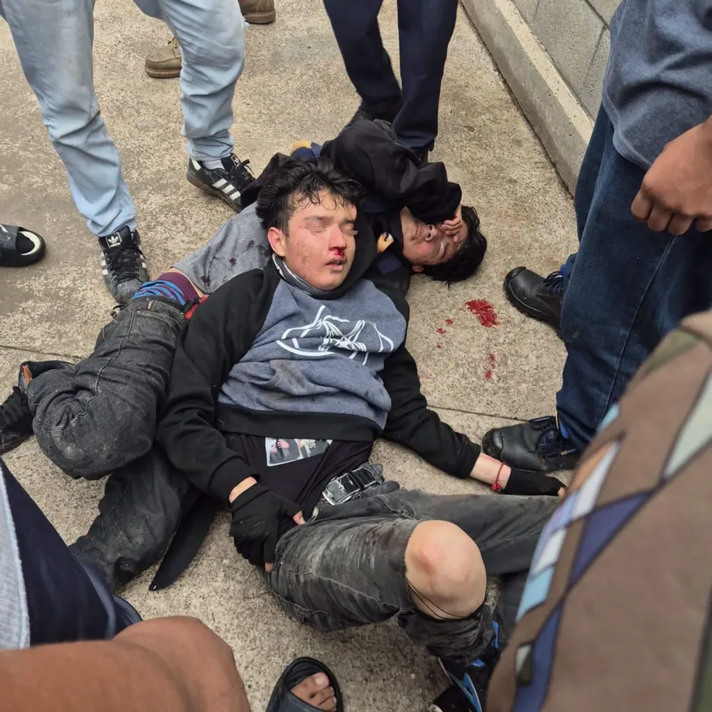 Los dos atacantes fueron detenidos por vecinos de la colonia.