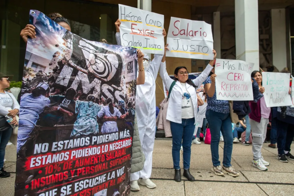 Sindicatos se unen en respaldo a marcha del IMSS programada para el miércoles próximo.