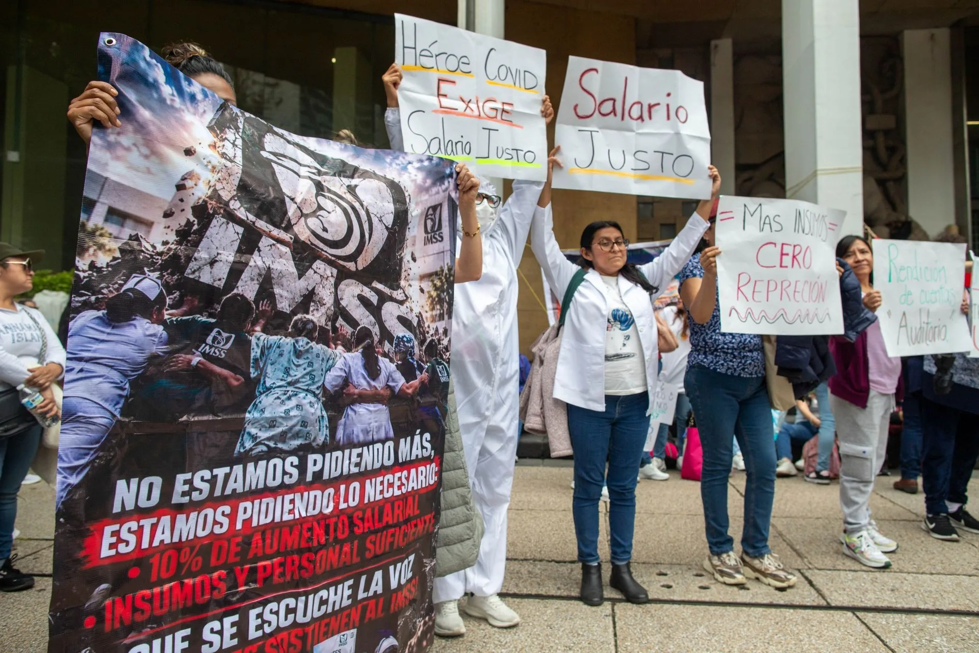 Sindicatos se unen en respaldo a marcha del IMSS programada para el miércoles próximo.