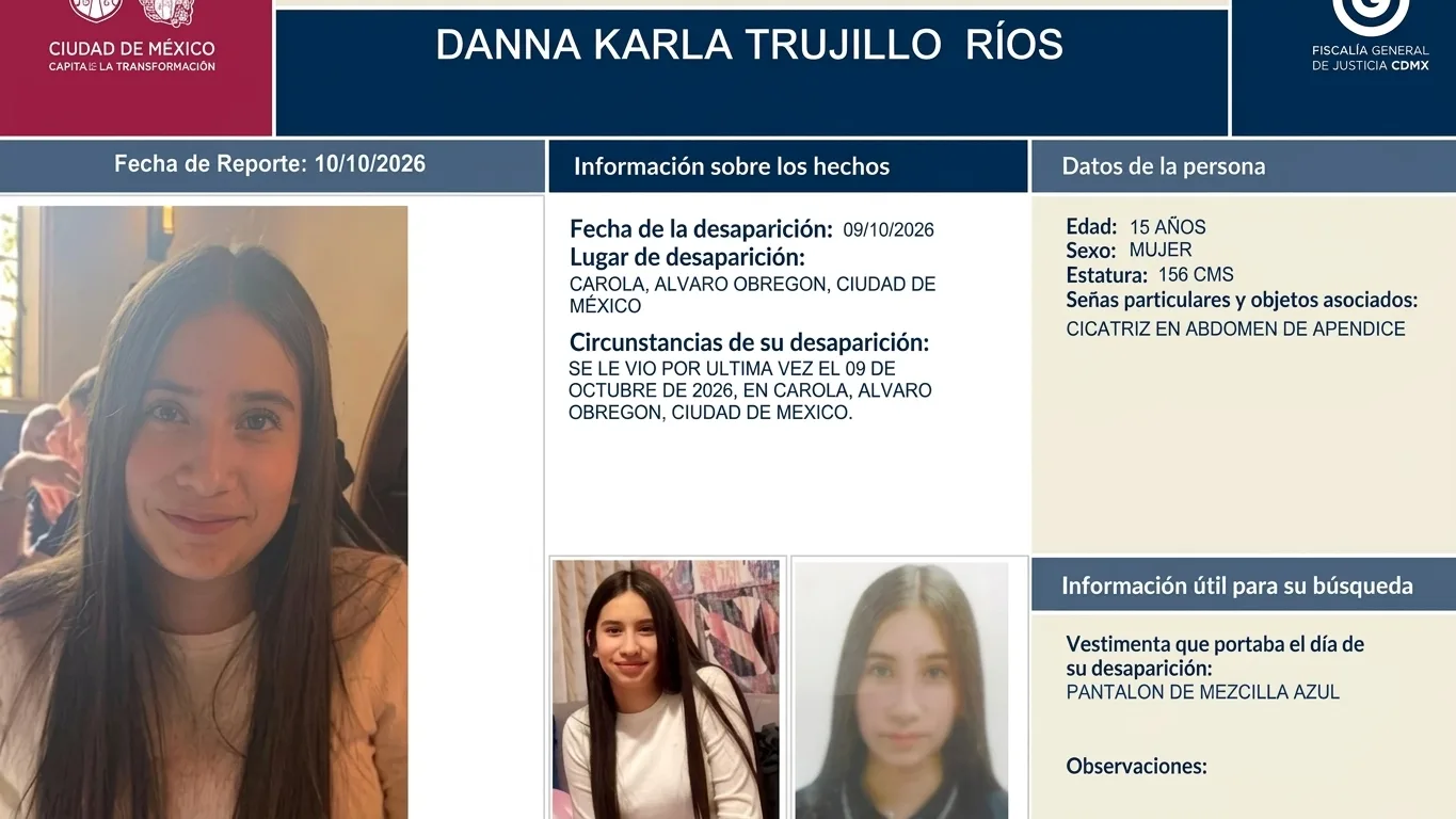 Ola de desapariciones infantiles en la CDMX: buscan a Danna Karla y a otros cinco menores en la capital