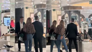 Exhiben a Alejandro Murta en tiendas de lujo de Madrid.