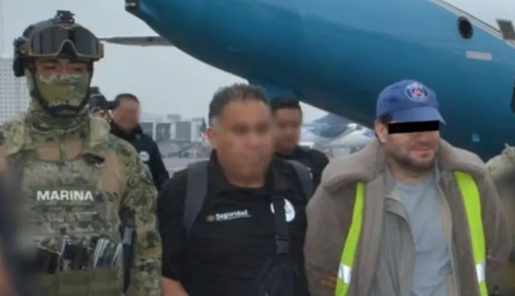 Miguel Ángel Solano Ruiz tras ser capturado.