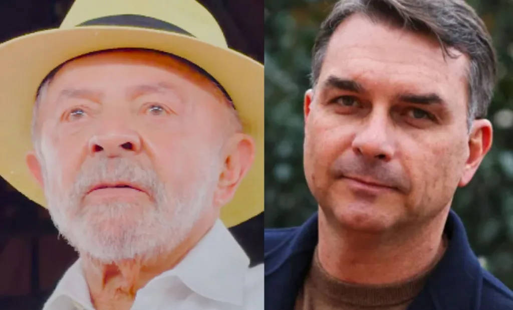 Lulua da Silva y Flávio Bolsonaro.